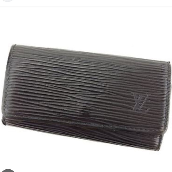 Louis Vuitton Black Epi 4 Key Ring Wallet - Picture 1 of 13